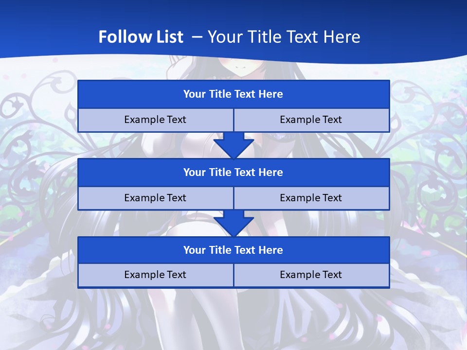 A Woman Sitting On A Flower Powerpoint Presentation PowerPoint Template