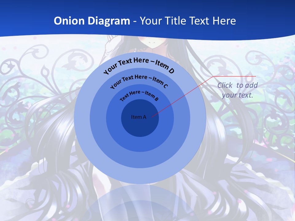 A Woman Sitting On A Flower Powerpoint Presentation PowerPoint Template