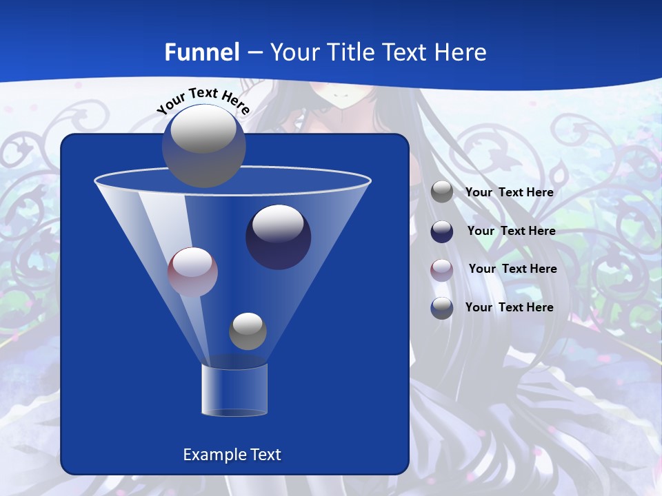 A Woman Sitting On A Flower Powerpoint Presentation PowerPoint Template