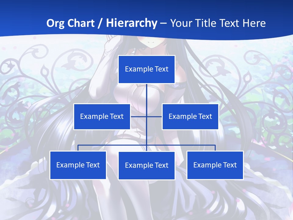 A Woman Sitting On A Flower Powerpoint Presentation PowerPoint Template