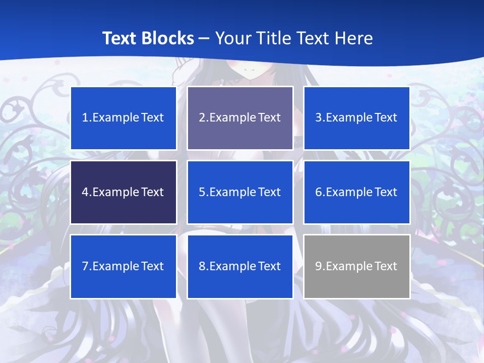 A Woman Sitting On A Flower Powerpoint Presentation PowerPoint Template