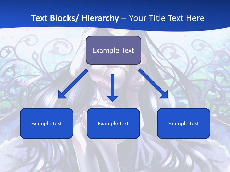 A Woman Sitting On A Flower Powerpoint Presentation PowerPoint Template