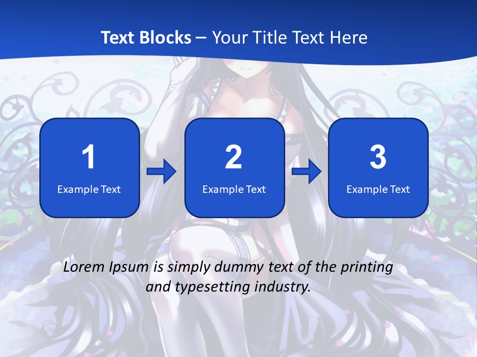 A Woman Sitting On A Flower Powerpoint Presentation PowerPoint Template