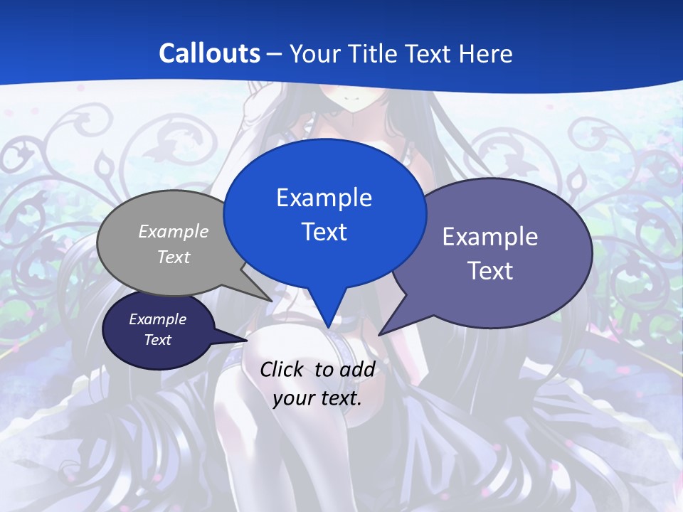 A Woman Sitting On A Flower Powerpoint Presentation PowerPoint Template