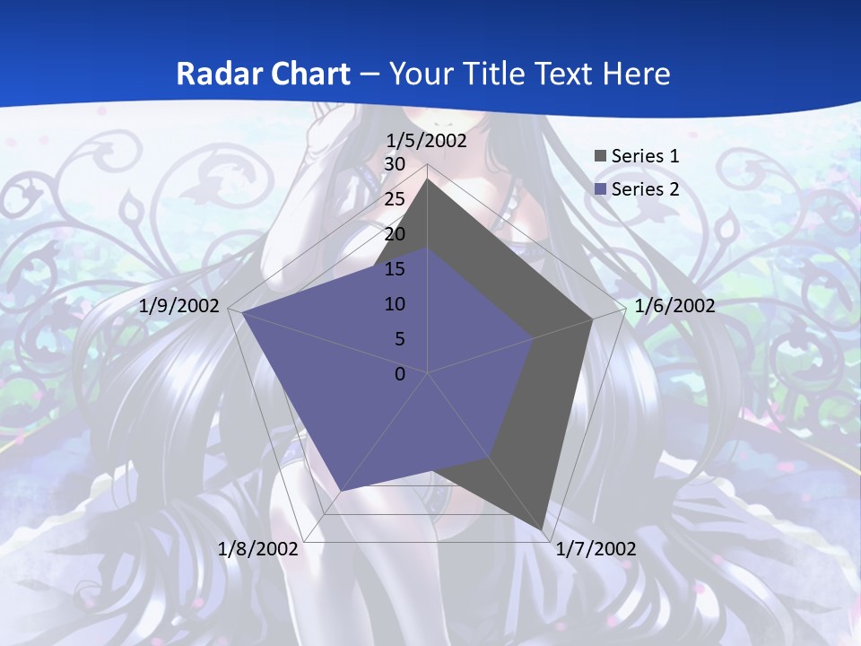 A Woman Sitting On A Flower Powerpoint Presentation PowerPoint Template
