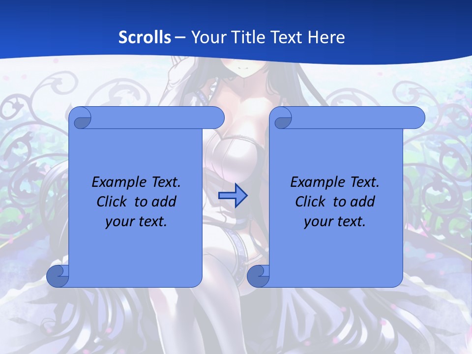 A Woman Sitting On A Flower Powerpoint Presentation PowerPoint Template