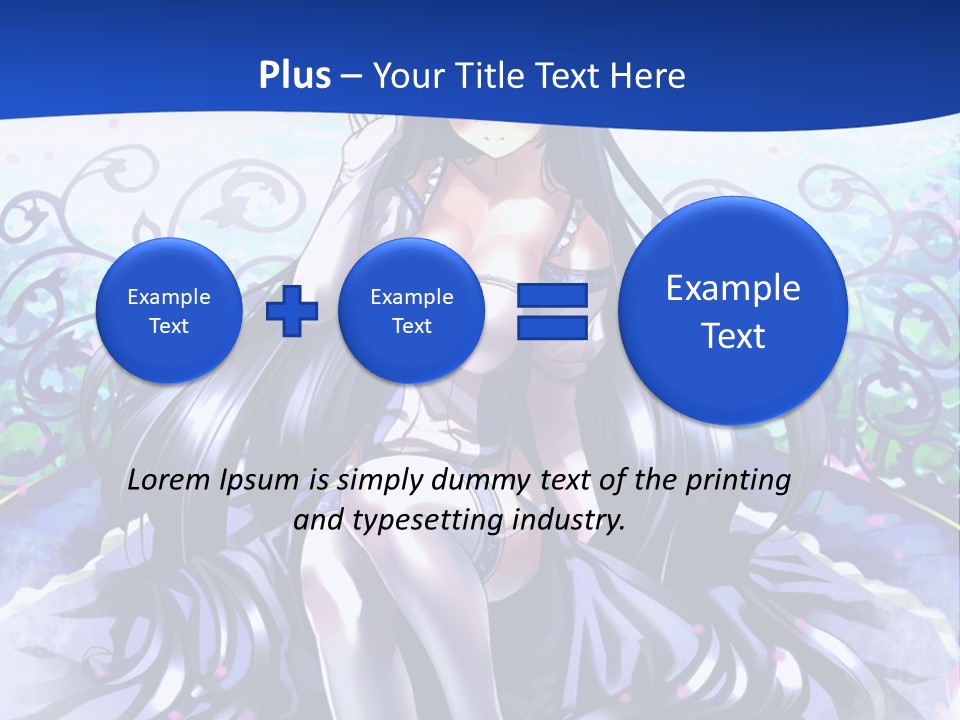 A Woman Sitting On A Flower Powerpoint Presentation PowerPoint Template