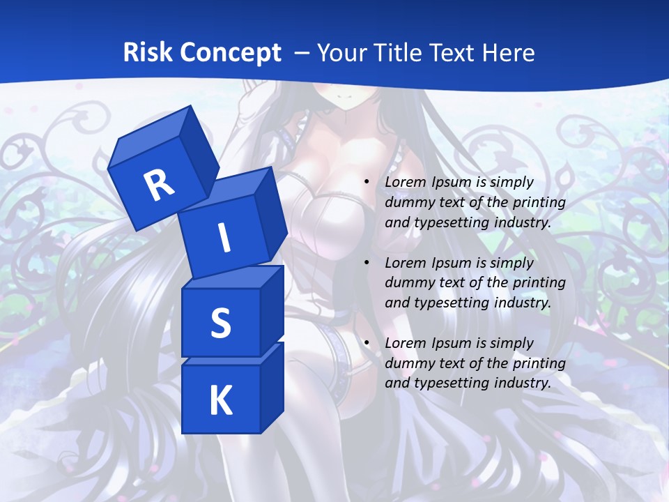 A Woman Sitting On A Flower Powerpoint Presentation PowerPoint Template