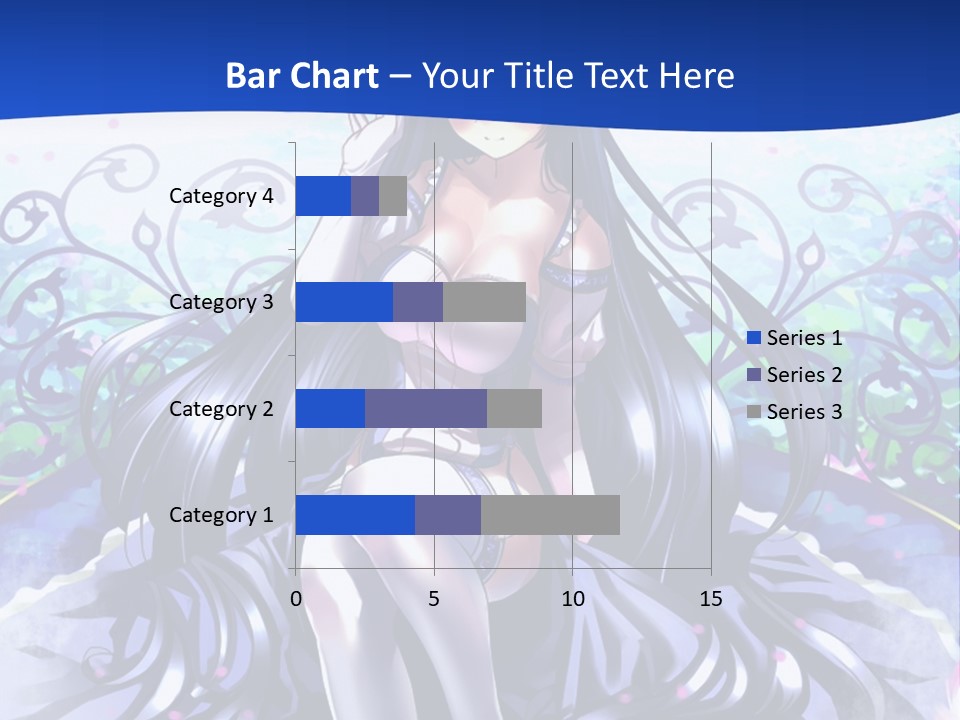 A Woman Sitting On A Flower Powerpoint Presentation PowerPoint Template
