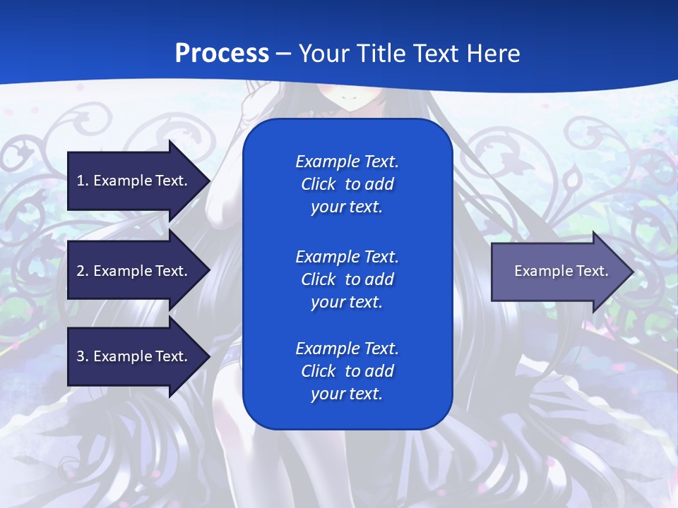 A Woman Sitting On A Flower Powerpoint Presentation PowerPoint Template
