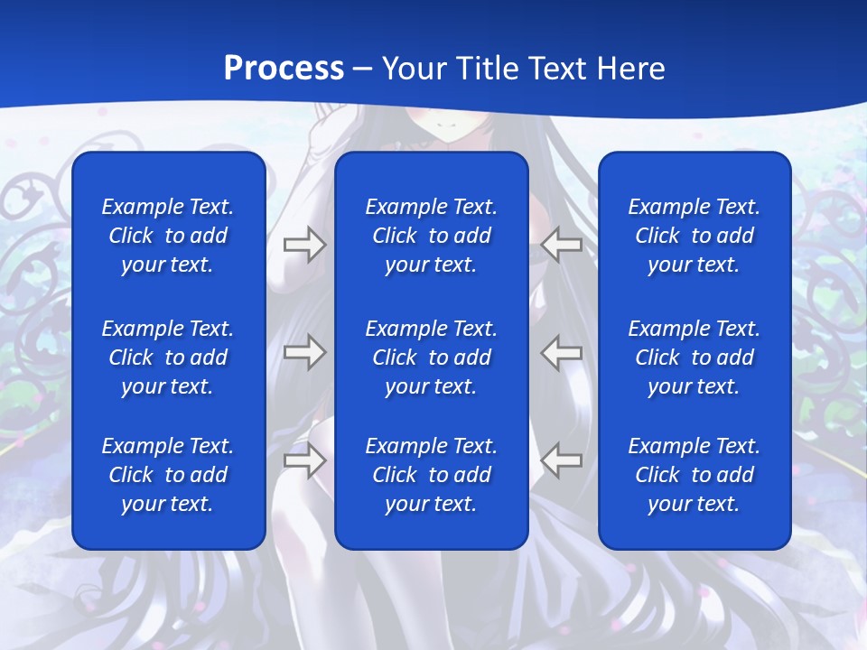 A Woman Sitting On A Flower Powerpoint Presentation PowerPoint Template