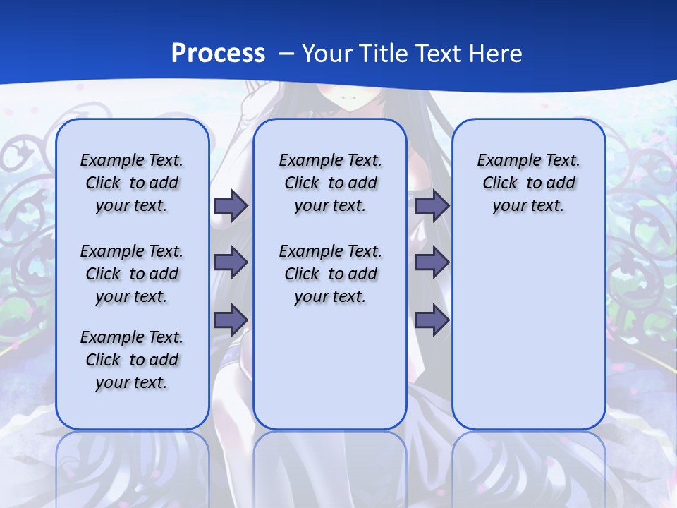 A Woman Sitting On A Flower Powerpoint Presentation PowerPoint Template