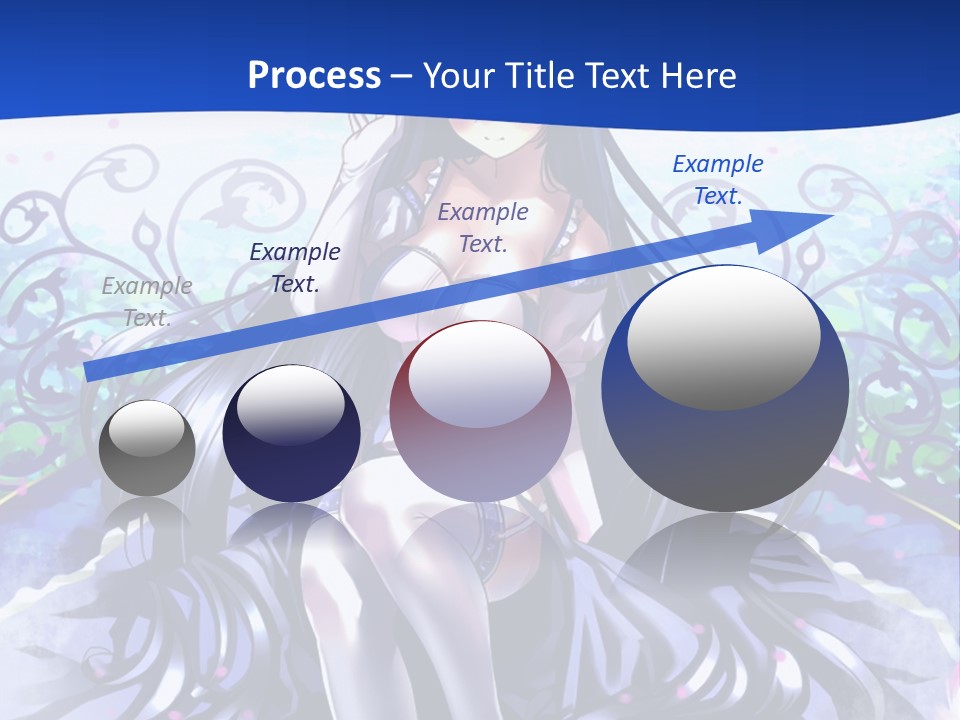 A Woman Sitting On A Flower Powerpoint Presentation PowerPoint Template