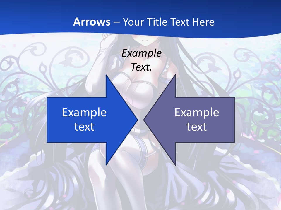 A Woman Sitting On A Flower Powerpoint Presentation PowerPoint Template