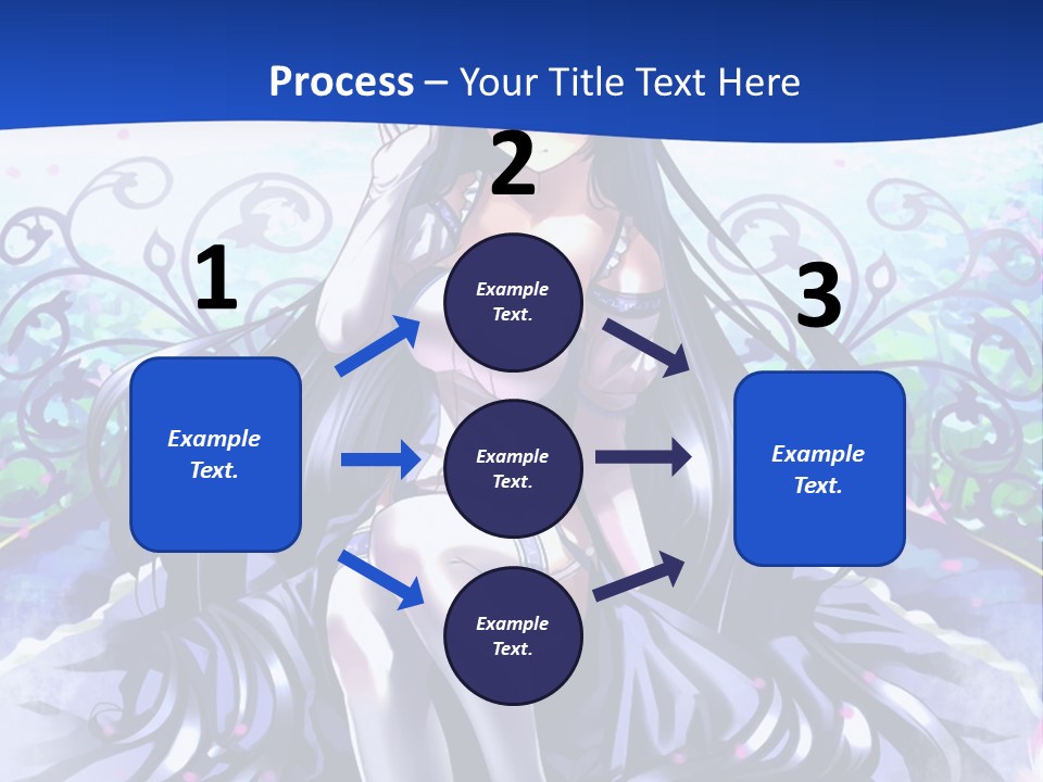 A Woman Sitting On A Flower Powerpoint Presentation PowerPoint Template