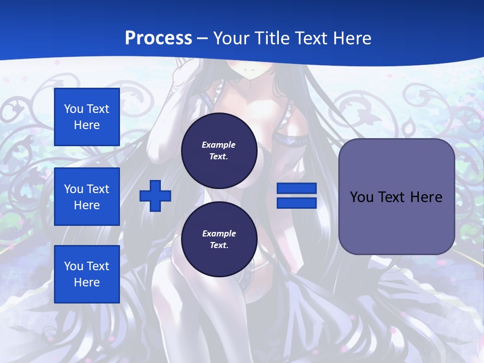 A Woman Sitting On A Flower Powerpoint Presentation PowerPoint Template