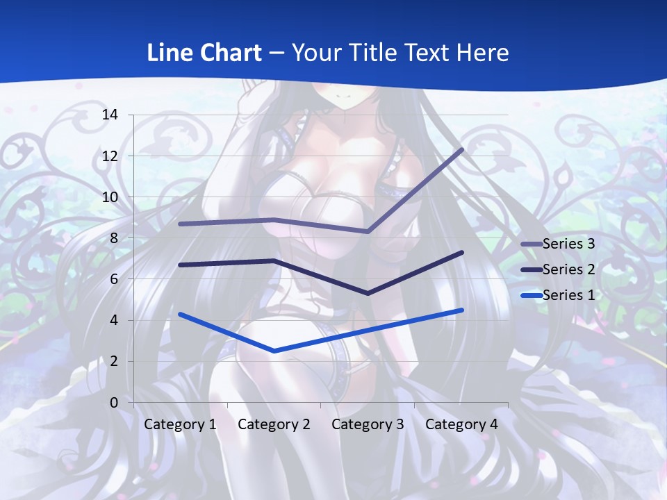 A Woman Sitting On A Flower Powerpoint Presentation PowerPoint Template