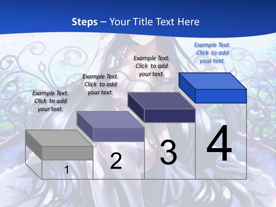 A Woman Sitting On A Flower Powerpoint Presentation PowerPoint Template