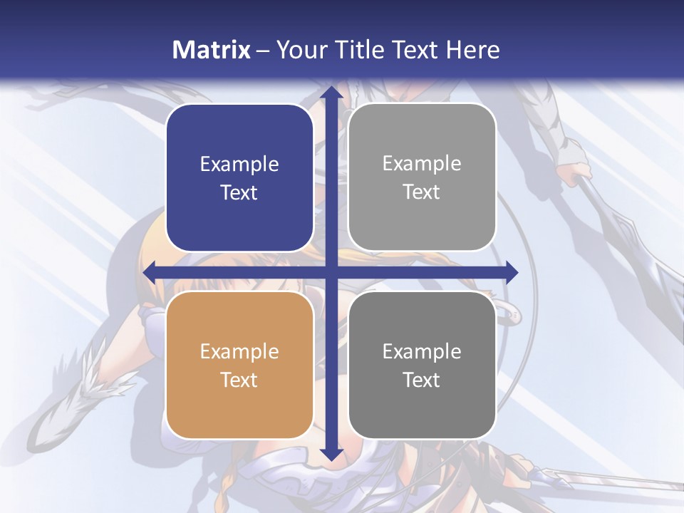 Two Sexy Women With Swords Powerpoint Template PowerPoint Template