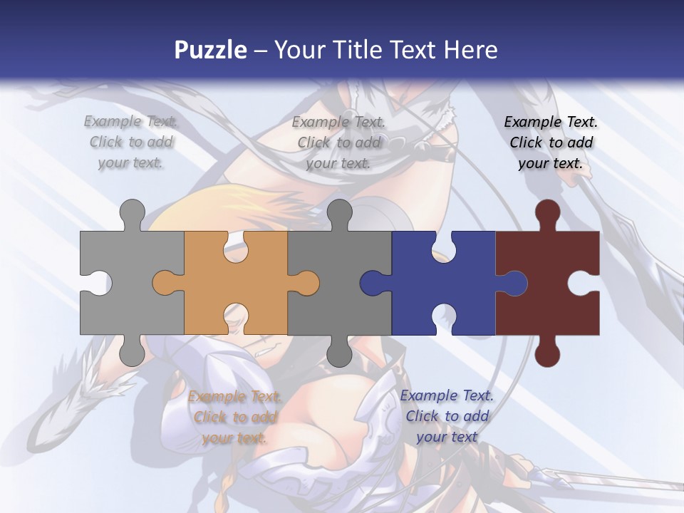 Two Sexy Women With Swords Powerpoint Template PowerPoint Template