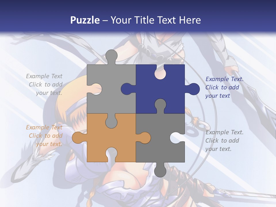 Two Sexy Women With Swords Powerpoint Template PowerPoint Template