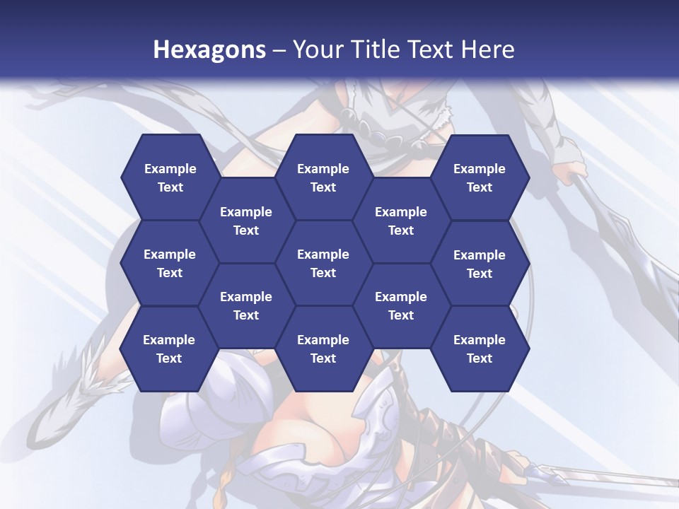 Two Sexy Women With Swords Powerpoint Template PowerPoint Template