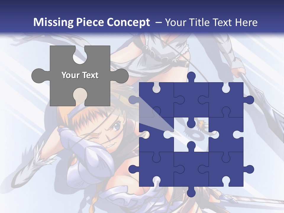 Two Sexy Women With Swords Powerpoint Template PowerPoint Template