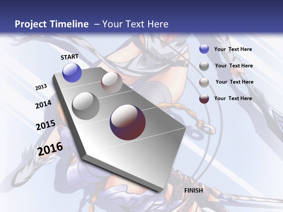 Two Sexy Women With Swords Powerpoint Template PowerPoint Template