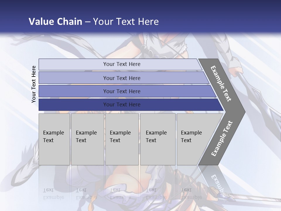 Two Sexy Women With Swords Powerpoint Template PowerPoint Template