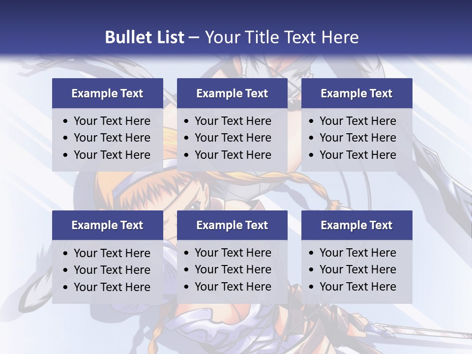 Two Sexy Women With Swords Powerpoint Template PowerPoint Template