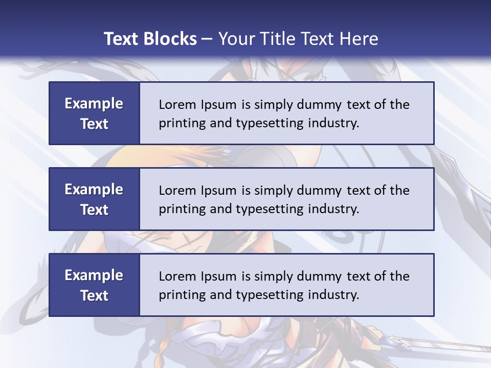 Two Sexy Women With Swords Powerpoint Template PowerPoint Template