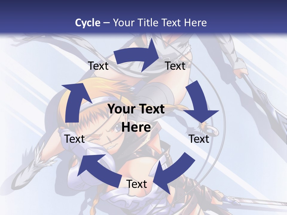 Two Sexy Women With Swords Powerpoint Template PowerPoint Template