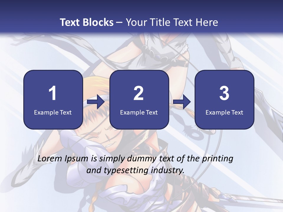 Two Sexy Women With Swords Powerpoint Template PowerPoint Template