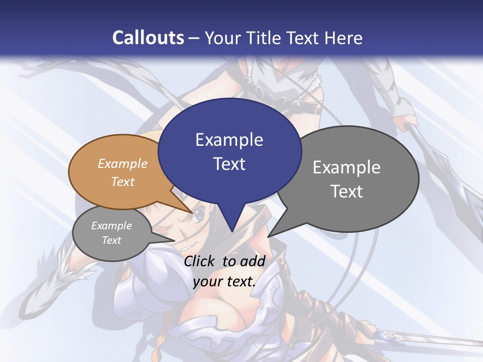 Two Sexy Women With Swords Powerpoint Template PowerPoint Template