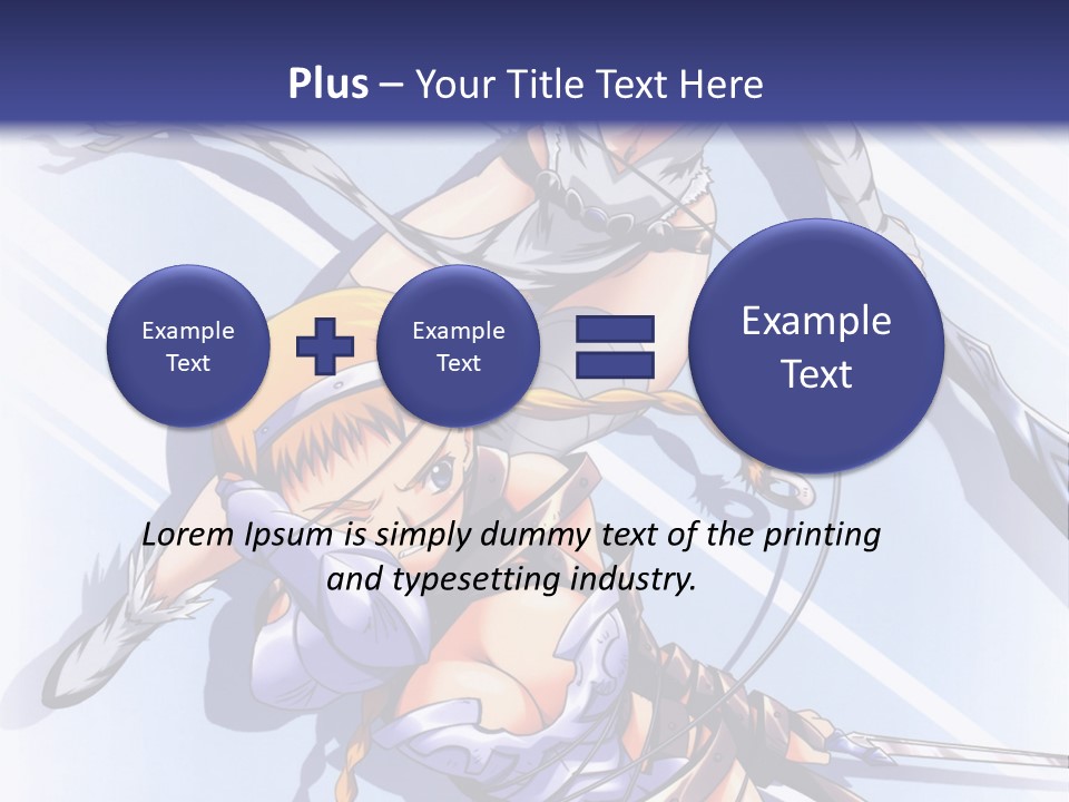 Two Sexy Women With Swords Powerpoint Template PowerPoint Template