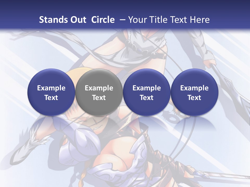 Two Sexy Women With Swords Powerpoint Template PowerPoint Template