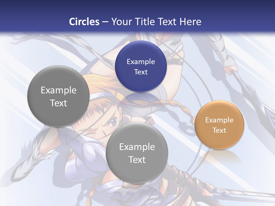 Two Sexy Women With Swords Powerpoint Template PowerPoint Template