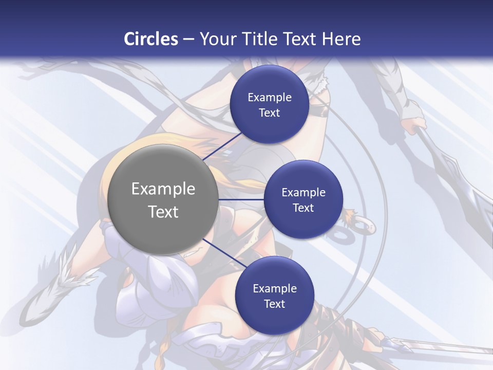 Two Sexy Women With Swords Powerpoint Template PowerPoint Template