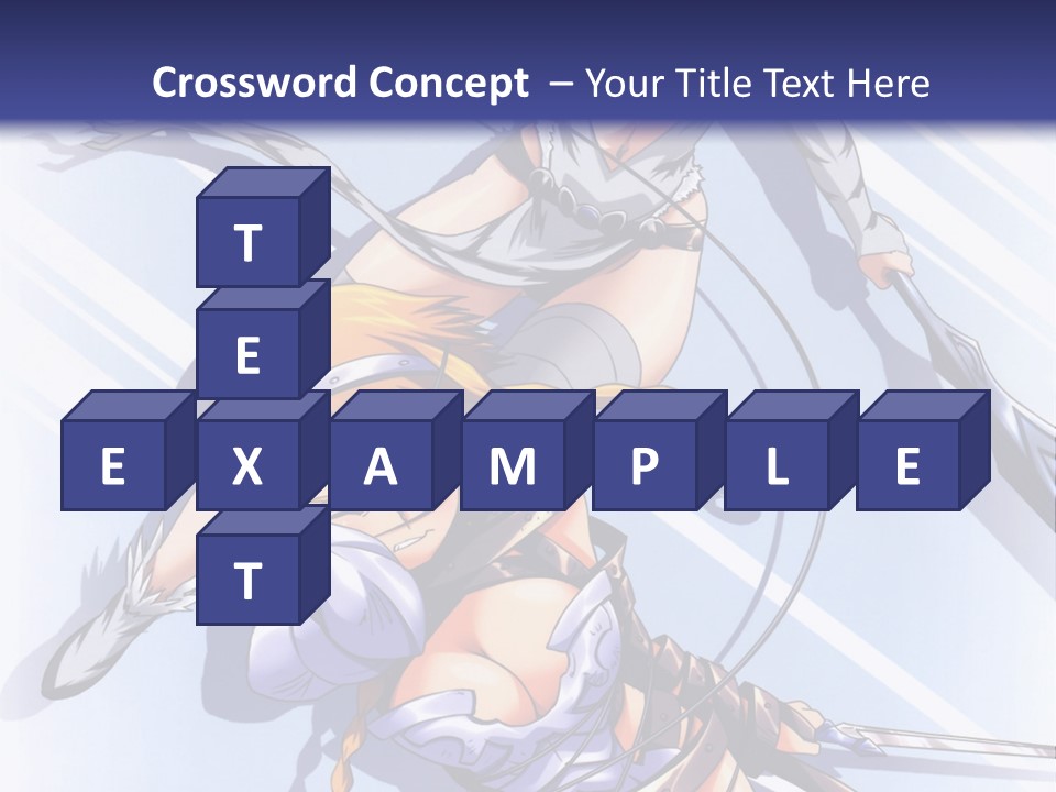 Two Sexy Women With Swords Powerpoint Template PowerPoint Template