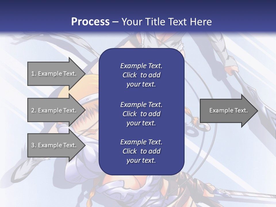 Two Sexy Women With Swords Powerpoint Template PowerPoint Template