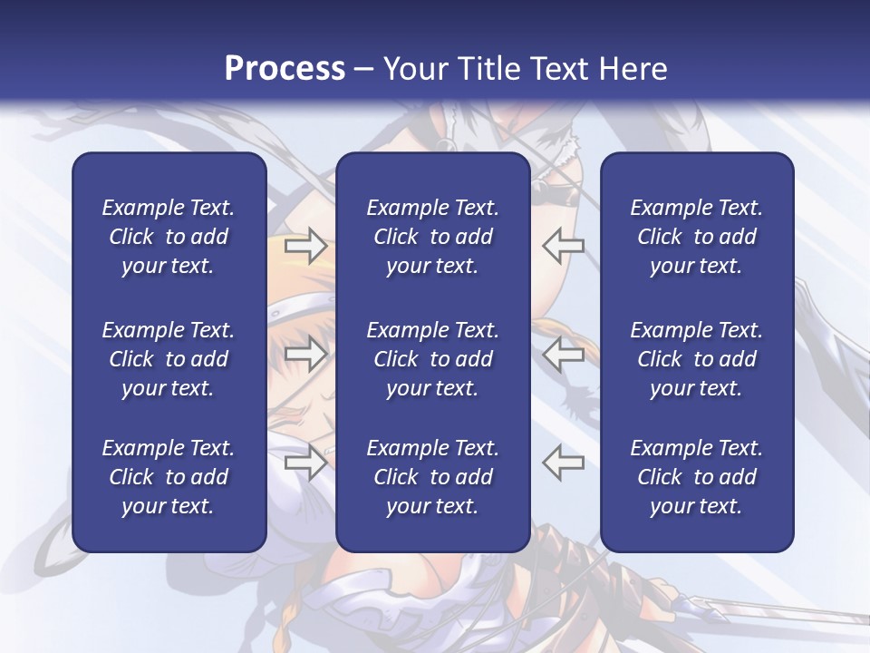 Two Sexy Women With Swords Powerpoint Template PowerPoint Template