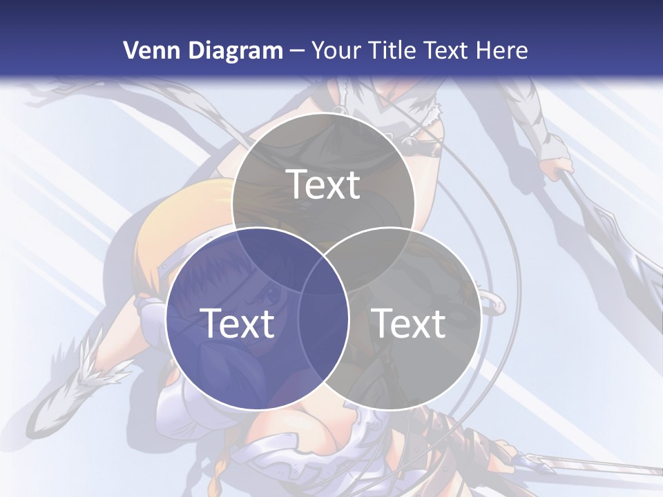 Two Sexy Women With Swords Powerpoint Template PowerPoint Template