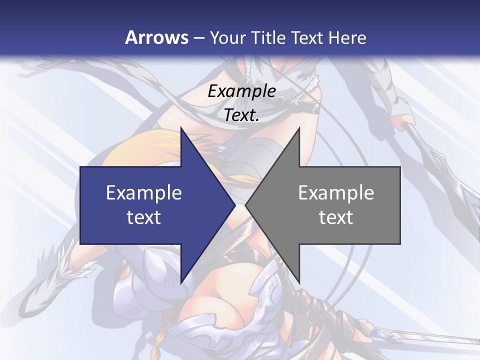 Two Sexy Women With Swords Powerpoint Template PowerPoint Template