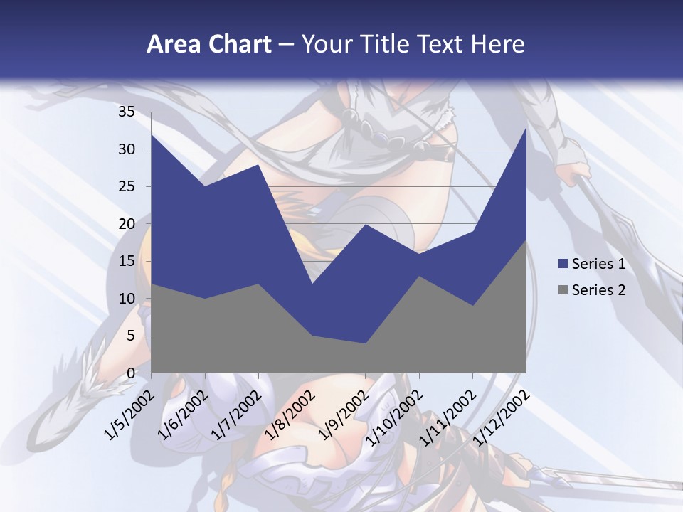 Two Sexy Women With Swords Powerpoint Template PowerPoint Template