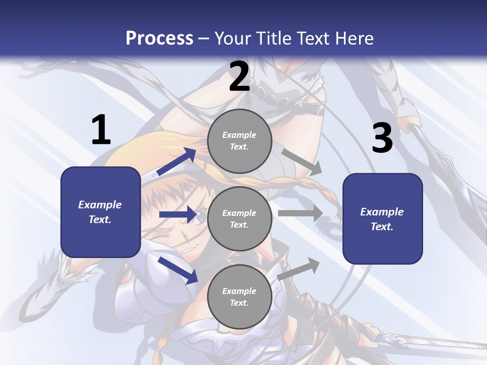 Two Sexy Women With Swords Powerpoint Template PowerPoint Template