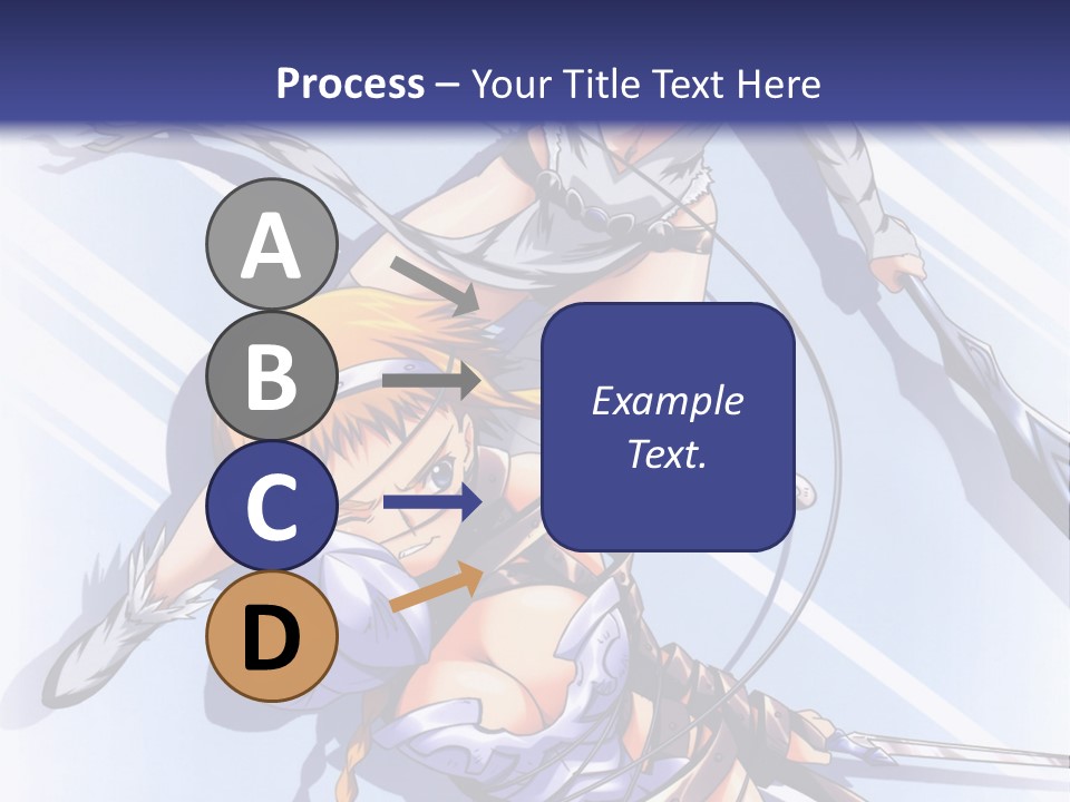 Two Sexy Women With Swords Powerpoint Template PowerPoint Template