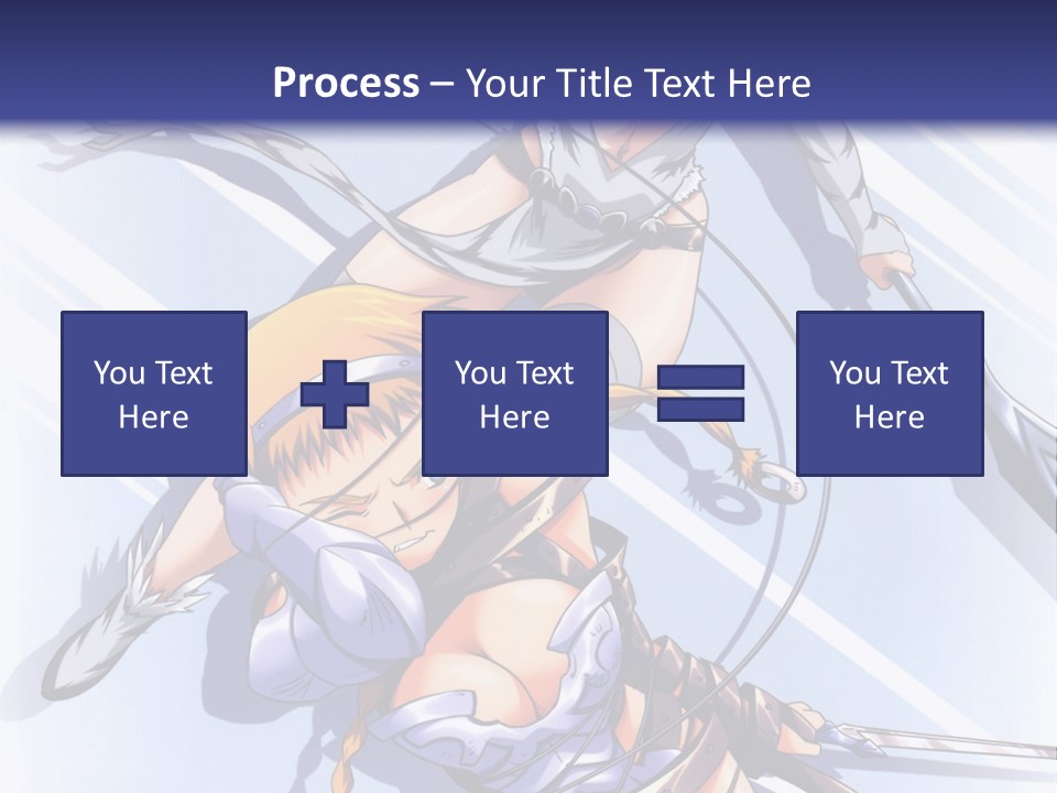 Two Sexy Women With Swords Powerpoint Template PowerPoint Template