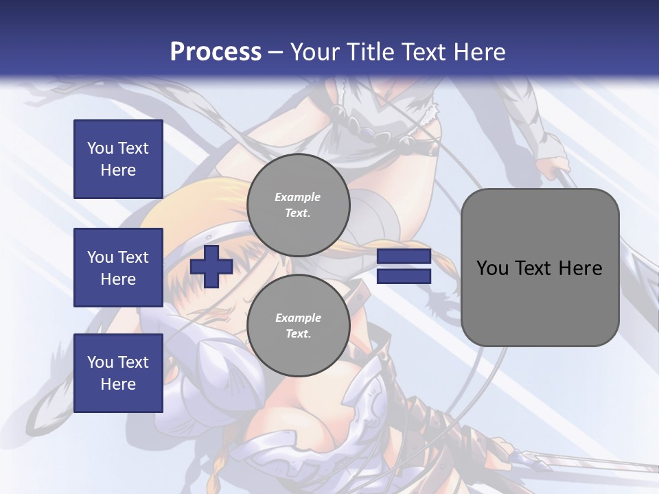 Two Sexy Women With Swords Powerpoint Template PowerPoint Template