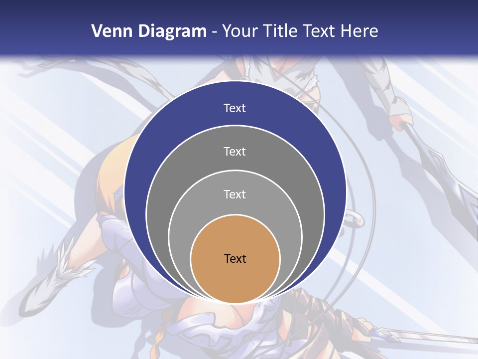 Two Sexy Women With Swords Powerpoint Template PowerPoint Template