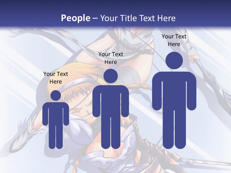 Two Sexy Women With Swords Powerpoint Template PowerPoint Template